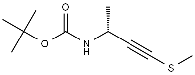 tert-butyl (R)-(4-(methylthio)but-3-yn-2-yl)carbamate Structure