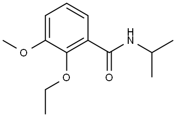 2-Ethoxy-3-methoxy-N-(1-methylethyl)benzamide Structure