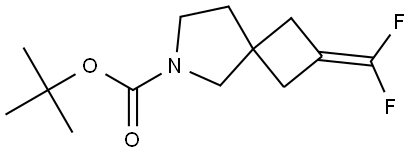 tert-butyl 2-(difluoromethylene)-6-azaspiro[3.4]octane-6-carboxylate Structure