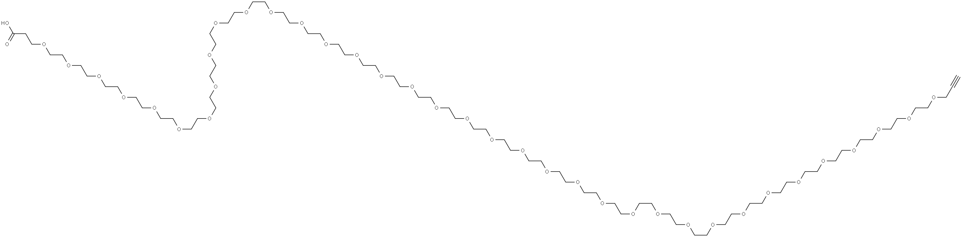 Propargyl-PEG36-COOH Structure