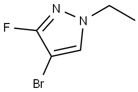 4-bromo-1-ethyl-3-fluoro-1H-pyrazole Structure