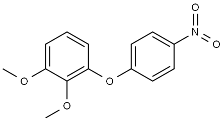 1,2-dimethoxy-3-(4-nitrophenoxy)benzene Structure