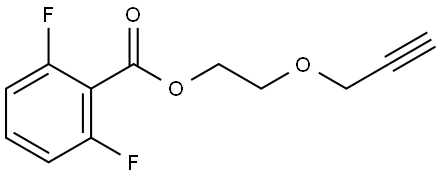 2-(prop-2-yn-1-yloxy)ethyl 2,6-difluorobenzoate Structure