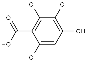 2,3,6-Trichloro-4-hydroxybenzoic acid Structure