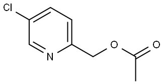 2-Pyridinemethanol, 5-chloro-, 2-acetate Structure