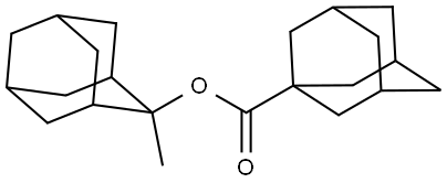 Tricyclo[3.3.1.13,7]decane-1-carboxylic acid, 2-
methyltricyclo[3.3.1.13,7]dec-2-yl ester 구조식 이미지