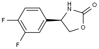 (R)-4-(3,4-difluorophenyl)-1,3-oxazolidin-2-one Structure