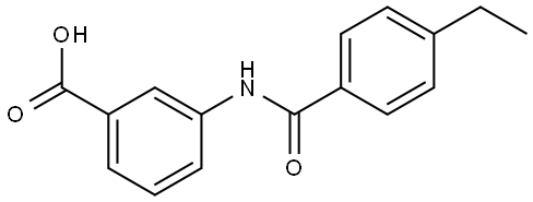 3-[(4-Ethylbenzoyl)amino]benzoic acid Structure