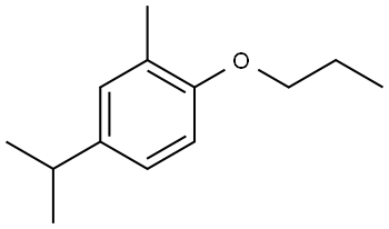 2-Methyl-4-(1-methylethyl)-1-propoxybenzene Structure