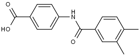 4-[(3,4-Dimethylbenzoyl)amino]benzoic acid Structure