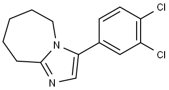 3-(3,4-dichlorophenyl)-6,7,8,9-tetrahydro-5H-imidazo[1,2-a]azepine Structure