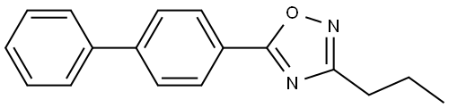 1,2,4-Oxadiazole, 5-[1,1′-biphenyl]-4-yl-3-propyl- Structure