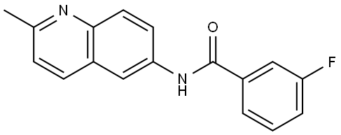 3-Fluoro-N-(2-methyl-6-quinolinyl)benzamide Structure