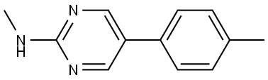 N-Methyl-5-(4-methylphenyl)-2-pyrimidinamine Structure