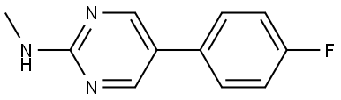 5-(4-Fluorophenyl)-N-methyl-2-pyrimidinamine Structure