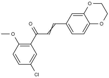 1-(5-CHLORO-2-METHOXYPHENYL)-3-(2,3-DIHYDRO-1,4-BENZODIOXIN-6-YL)-2-PROPEN-1-ONE Structure