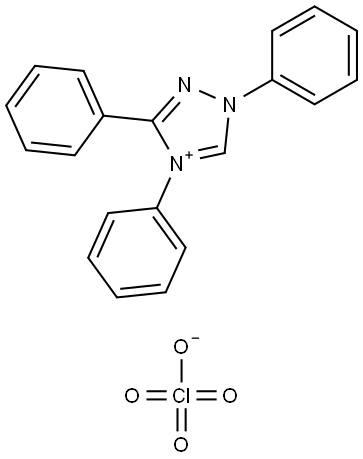 4H-1,2,4-Triazolium, 1,3,4-triphenyl-, perchlorate (1:1) Structure