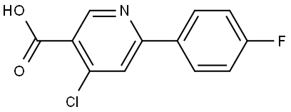 4-Chloro-6-(4-fluorophenyl)-3-pyridinecarboxylic acid Structure