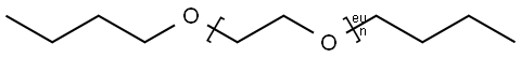 Polyethylene glycol dibutyl ether Structure