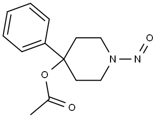 1-nitroso-4-phenylpiperidin-4-yl acetate Structure