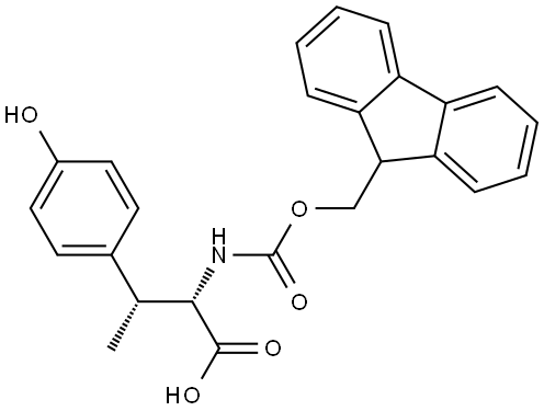 (betaR)-N-Fmoc-beta-methyl-L-tyrosine Structure