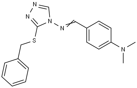 3-(BENZYLTHIO)-N-(4-(DIMETHYLAMINO)BENZYLIDENE)-4H-1,2,4-TRIAZOL-4-AMINE Structure