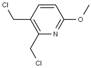 Pyridine, 2,3-bis(chloromethyl)-6-methoxy- Structure