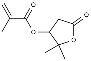 2-Propenoic acid, 2-methyl-, tetrahydro-2,2-dimethyl-5-oxo-3-furanyl ester Structure