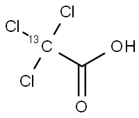 2,2,2-Trichloroacetic-2-13C Acid Structure