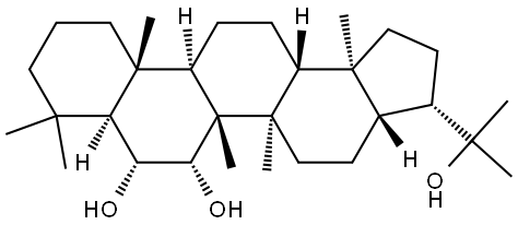 A'-Neogammacerane-6α,7α,22-triol (8CI) Structure