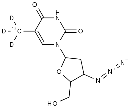 Zidovudine-13C Structure