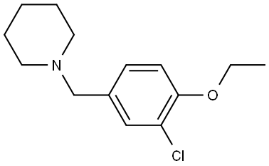 1-[(3-Chloro-4-ethoxyphenyl)methyl]piperidine Structure