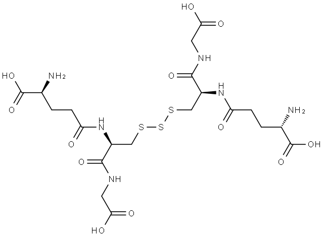 Glycine, 23,2′3-trithiobis[L-γ-glutamyl-L-alanyl- Structure