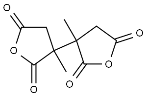 3,3'-Dimethyl-tetrahydro-[3,3']bifuranyl-2,5,2',5'-tetraone Structure