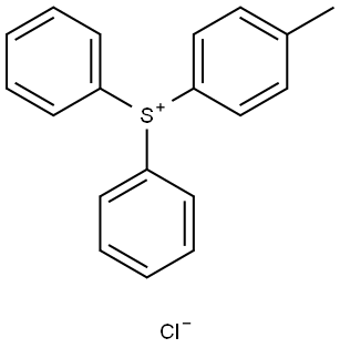 Sulfonium, (4-methylphenyl)diphenyl-, chloride Structure