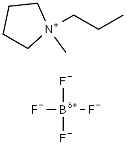 Pyrrolidinium, 1-methyl-1-propyl-, tetrafluoroborate(1-) (1:1) Structure