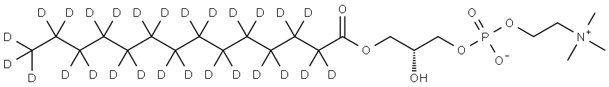 14:0 Lyso PC-d27 Structure