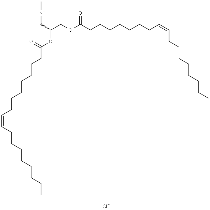 1,2-Dioleoyl-3(R)-trimethylammoniumpropane (chloride) Structure