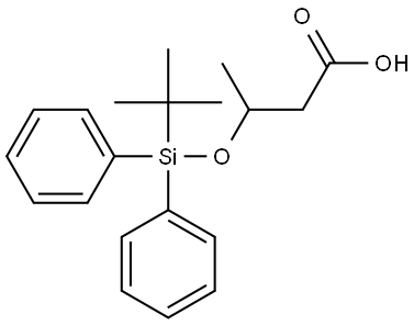 3-[(tert-Butyldiphenylsilyl)oxy]butanoic Acid Structure