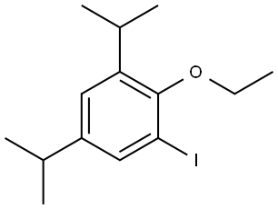 2-ethoxy-1-iodo-3,5-diisopropylbenzene 구조식 이미지