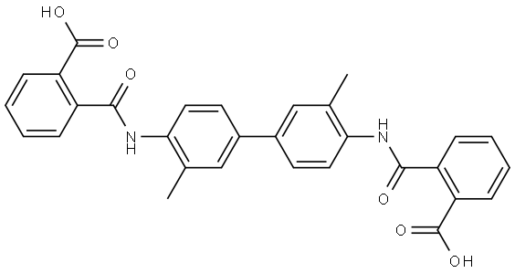 2,2'-[(3,3'-Dimethyl-4,4'-biphenyldiyl)bis(iminocarbonyl)]dibenzoic acid Structure