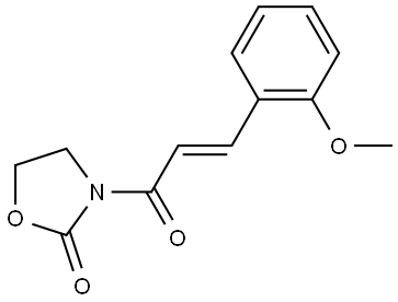 3-(3-(2-METHOXY-PHENYL)-ACRYLOYL)-OXAZOLIDIN-2-ONE Structure