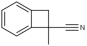 7-Methylbicyclo[4.2.0]octa-1,3,5-triene-7-carbonitrile Structure