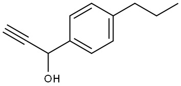 α-Ethynyl-4-propylbenzenemethanol Structure