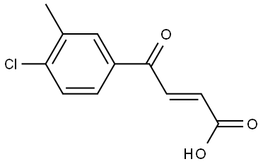 (2E)-4-(4-Chloro-3-methylphenyl)-4-oxo-2-butenoic acid Structure