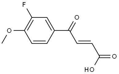 (2E)-4-(3-Fluoro-4-methoxyphenyl)-4-oxo-2-butenoic acid Structure