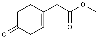 (4-oxo-cyclohex-1-enyl)-acetic acid methyl ester Structure