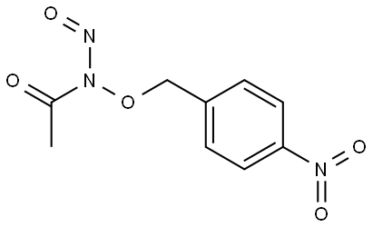 N-((4-nitrobenzyl)oxy)-N-nitrosoacetamide Structure