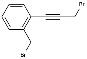 1-(bromomethyl)-2-(3-bromoprop-1-yn-1-yl)benzene Structure