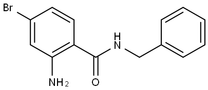 N-benzyl-2-amino-4-bromobenzamide Structure